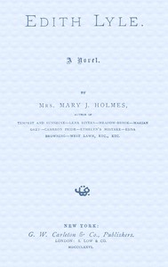 Book cover of "Edith Lyle : $b A novel"