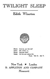 Book cover of "Twilight sleep"