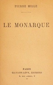 Book cover of "Le monarque"