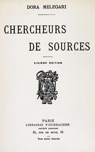 Book cover of "Chercheurs de sources"