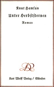 Book cover of "Unter Herbststernen"