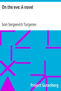 Book cover of "On the eve: A novel"