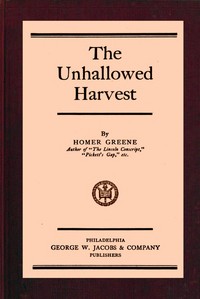 Book cover of "The unhallowed harvest"