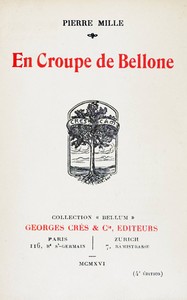 Book cover of "En croupe de Bellone"