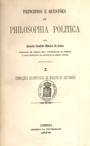 Book cover of "Principios e questões de philosophia politica (Vol. 1 of 2)"