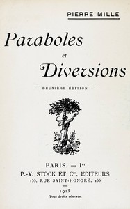 Book cover of "Paraboles et diversions"