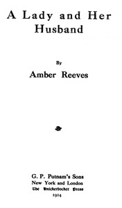 Book cover of "A lady and her husband"