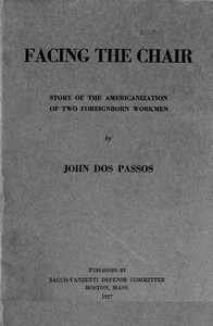 Book cover of "Facing the chair : $b Story of the Americanization of two foreignborn workmen"
