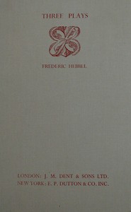 Book cover of "Three plays by Frederic Hebbel"