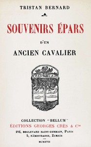 Book cover of "Souvenirs épars d'un ancien cavalier"