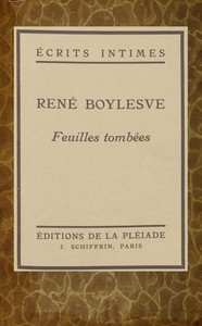 Book cover of "Feuilles tombées"