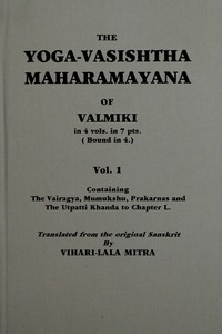 Book cover of "The Yoga-Vasishtha Maharamayana of Valmiki, Vol. 1 (of 4)"