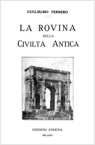 Book cover of "La rovina della civiltà antica"
