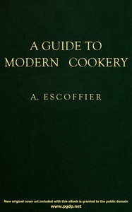 Book cover of "A guide to modern cookery"