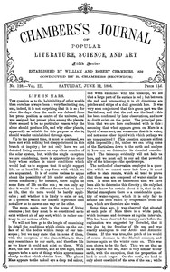 Book cover of "Chambers's Journal of Popular Literature, Science, and Art, fifth series, no. 128, vol. III, June 12, 1886"
