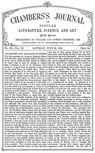 Book cover of "Chambers's Journal of Popular Literature, Science, and Art, fifth series, no. 130, vol. III, June 26, 1886"