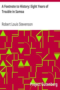 Book cover of "A Footnote to History: Eight Years of Trouble in Samoa"