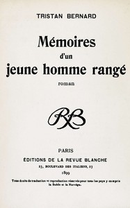 Book cover of "Mémoires d'un jeune homme rangé : roman"