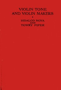 Book cover of "Violin tone and violin makers"