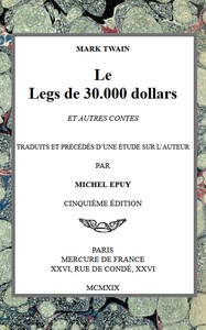 Book cover of "Le Legs de 30.000 dollars et autres contes"