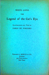 Book cover of "White Lotus, the legend of the cat's eye"