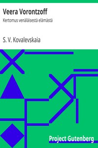 Book cover of "Veera Vorontzoff : Kertomus venäläisestä elämästä"