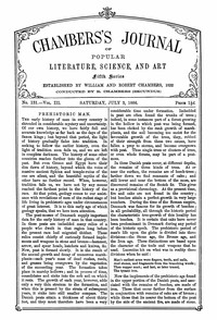 Book cover of "Chambers's journal of popular literature, science, and art, fifth series, no. 131, vol. III, July 3, 1886"