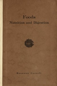 Book cover of "Foods; nutrition and digestion"