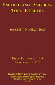 Book cover of "English and American tool builders"