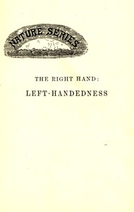 Book cover of "The right hand : Left-handedness"