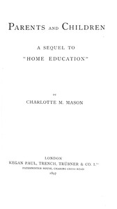 Book cover of "Parents and children"