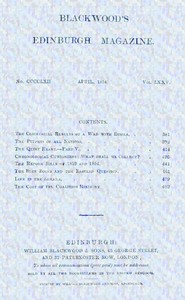 Book cover of "Blackwood's Edinburgh magazine, Vol. 75, No. 462, April 1854"