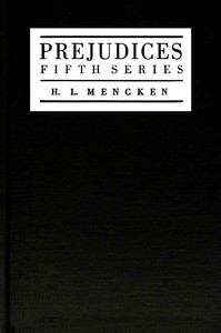 Book cover of "Prejudices, fifth series"