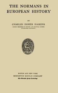 Book cover of "The Normans in European history"