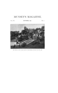 Book cover of "Munsey's Magazine, Vol. VI, No. 1, October 1891"