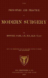 Book cover of "The principles and practice of modern surgery"