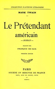 Book cover of "Le prétendant américain : $b roman"