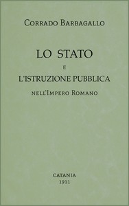 Book cover of "Lo Stato e l'istruzione pubblica nell'Impero Romano"