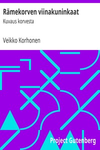 Book cover of "Rämekorven viinakuninkaat : $b Kuvaus korvesta"