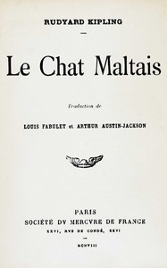 Book cover of "Le Chat Maltais"