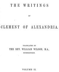 Book cover of "The writings of Clement of Alexandria, Vol. 2 (of 2)"