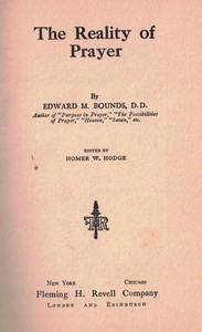 Book cover of "The reality of prayer"