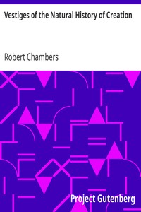 Book cover of "Vestiges of the Natural History of Creation"