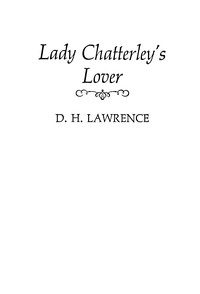 Book cover of "Lady Chatterley's lover"
