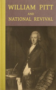 Book cover of "William Pitt and national revival"