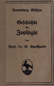 Book cover of "Geschichte der Zoologie"