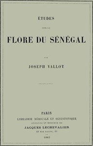 Book cover of "Études sur la flore du Sénégal"
