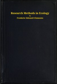 Book cover of "Research methods in ecology"