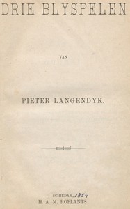 Book cover of "Drie blyspelen"