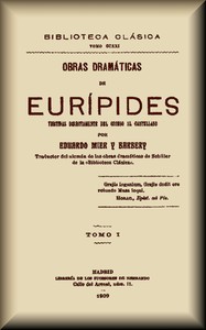 Book cover of "Obras dramáticas de Eurípides (1 de 3)"